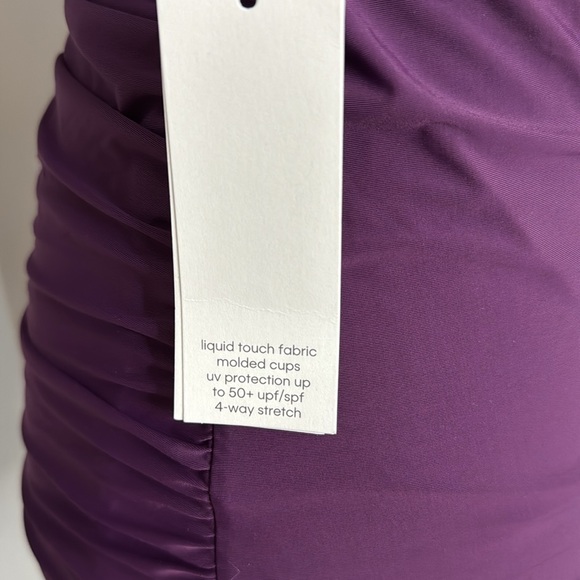 Calvin Klein Purple Swim Top Sz S (NWT) - Picture 4 of 7
